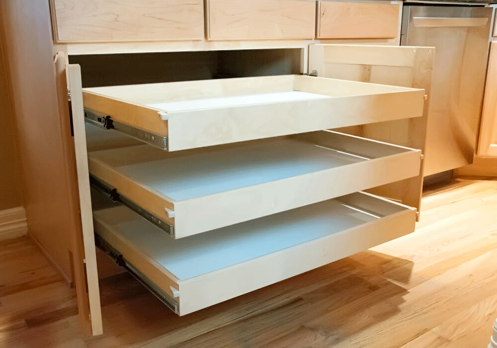 Lower Cabinet 3 Pullout Shelves